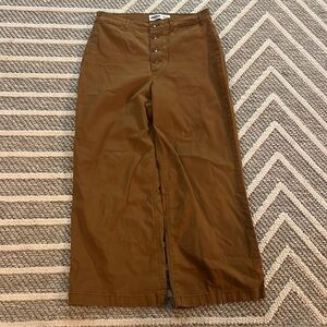 Old Navy. Wide leg. Extra high-rise. Size 10. brown/burnt orange pants.
